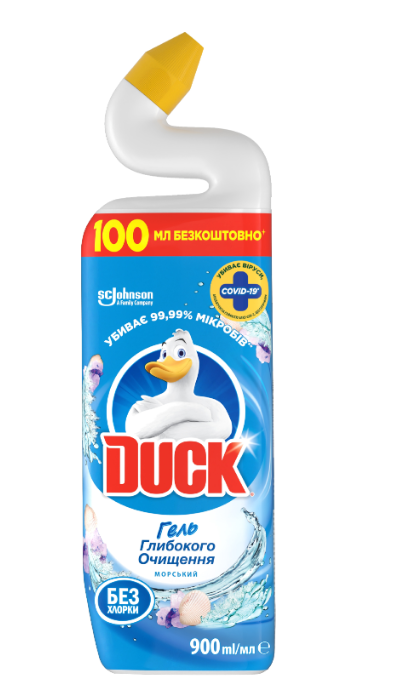 Засіб для чищення унітаза DUCK 5 в 1 Морський 0,9 л